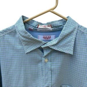 J.A.C.H.S. Jachs Just A Cheap Shirt Button Up Mens Size Medium Check Long Sleeve